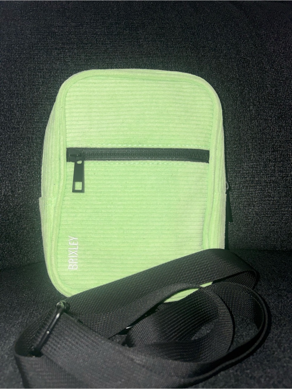 Bricked Lime corduroy Crossbody Sling Bag